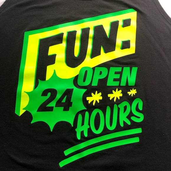 Zumba Fitness Black Tank-Top Shirt Women’s Size L Logo Printed Activewear Dance - Picture 15 of 16